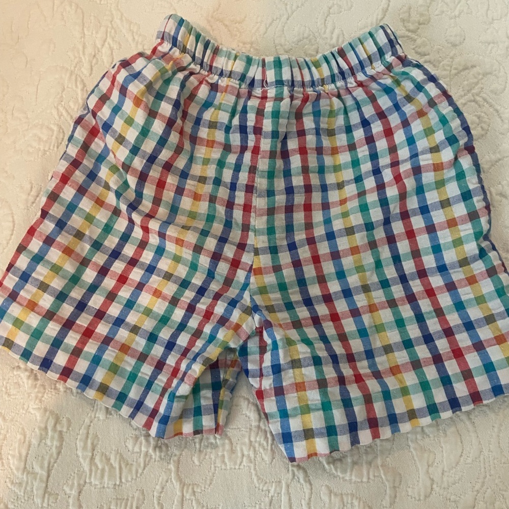 Colorful Checkered Shorts 24 months